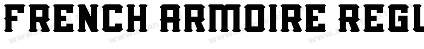 French Armoire Regul字体转换